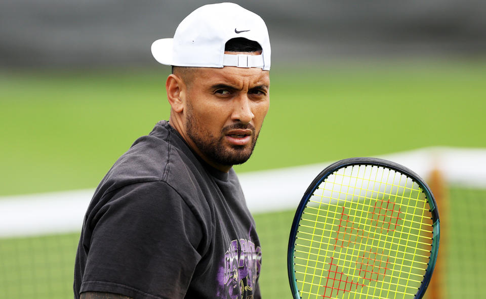 Nick Kyrgios at Wimbledon.