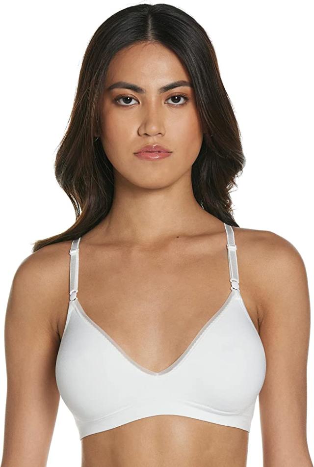 Hanes Women's ComfortFlex Fit T-Shirt Soft Unlined Wirefree Bra