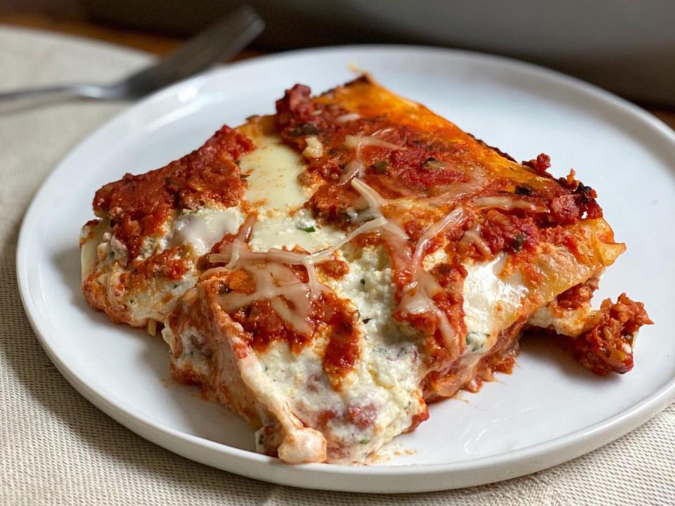 Turkey sausage lasagna