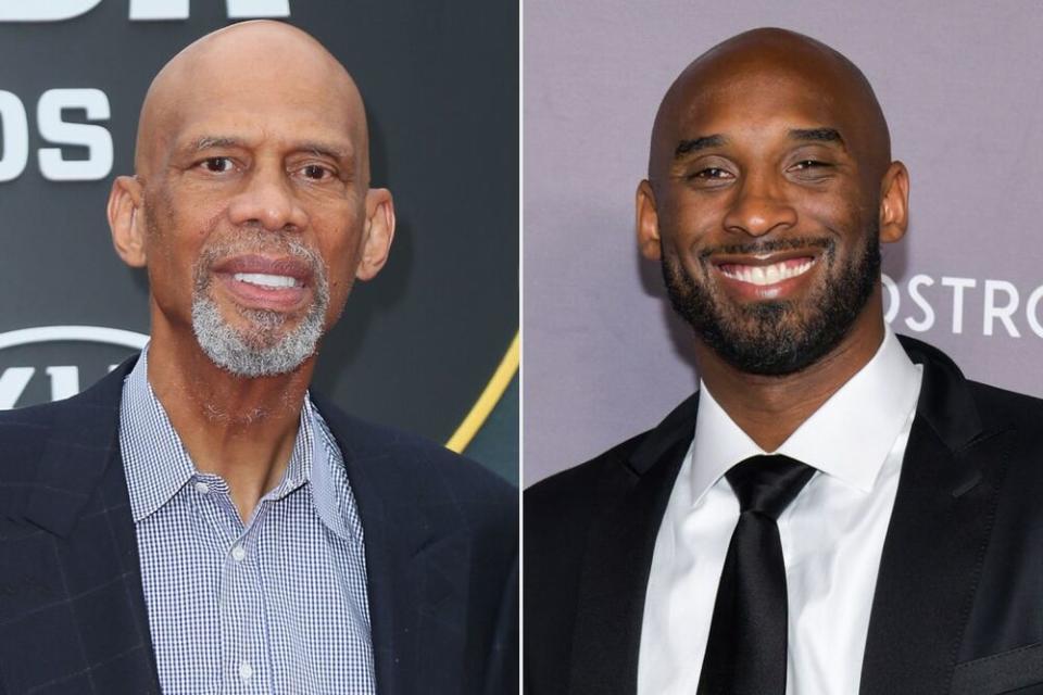 Kareem Abdul-Jabbar and Kobe Bryant | Leon Bennett/WireImage; Rodin Eckenroth/FilmMagic