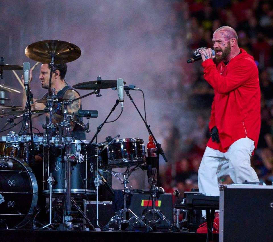 Metal band Five Finger Death Punch will take the stage on Aug. 8 at Riverbend with Marilyn Manson and Slaughter to Prevail.