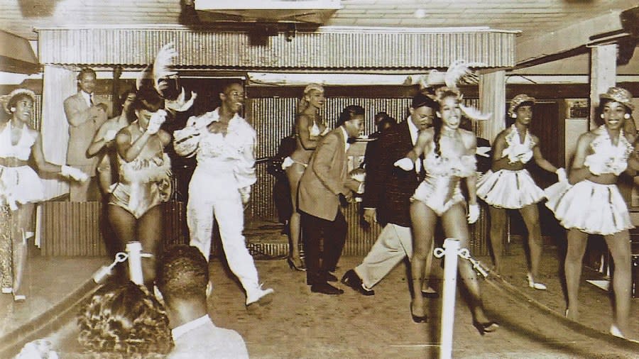 Performers at Idlewild’s Club Paradise in 1956. (Courtesy Christine Byron)