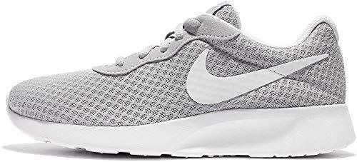 2) NIKE Women's Tanjun Wolf Grey/White Size 6 B(M) US