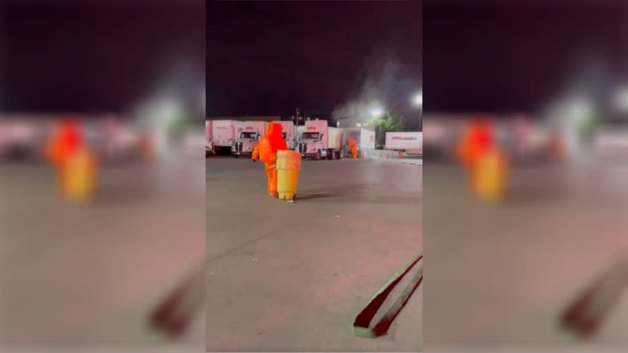 Xpo Logisitics chemical spill