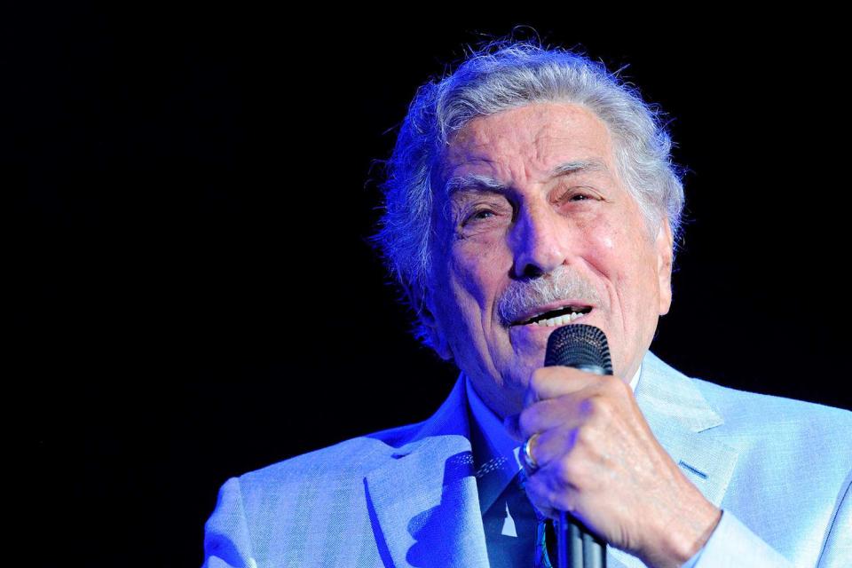 <p>Joseph Prezioso / AFP via Getty</p> Tony Bennett in August 2019