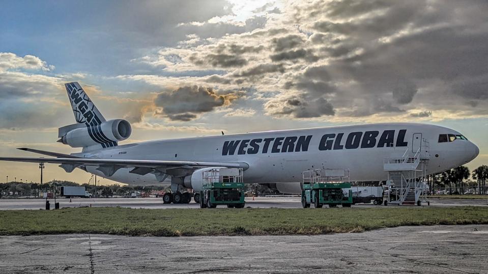 Western Global Airlines is under a financial cloud. The company's fleet includes MD-11 jets, including this one parked at Southwest Florida International Airport in Fort Myers on Feb. 22, 2022. (Photo: Flickr/Tomas del Coro)