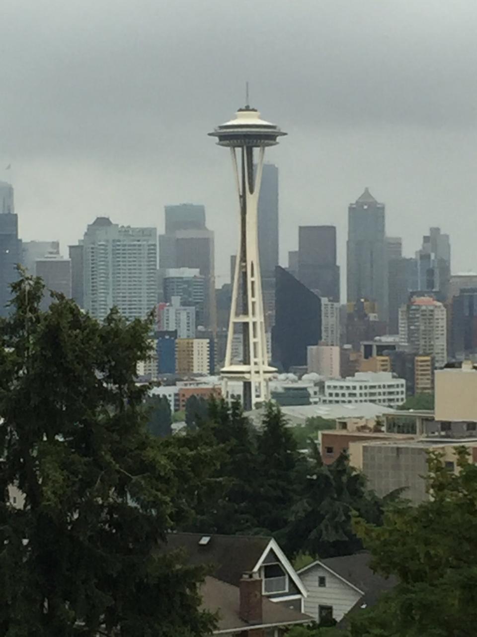 The Space Needle and Seattle skyline from Kerry Park are best seen in late afternoon.