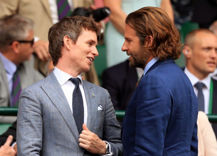 Eddie Redmayne and Bradley Cooper were also given prime seats [Photo: PA]