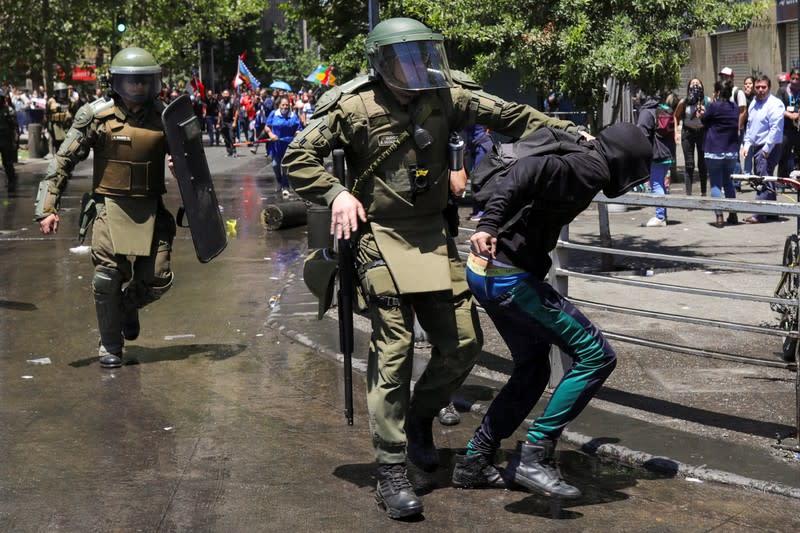 Protest against Chile's government in Santiago