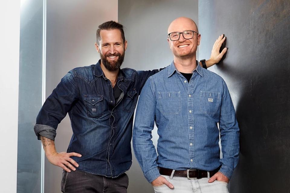 Pascal Hohmann und Clas Jelinek haben das Düsseldorfer Startup Storyflash gegründet. - Copyright: Storyflash