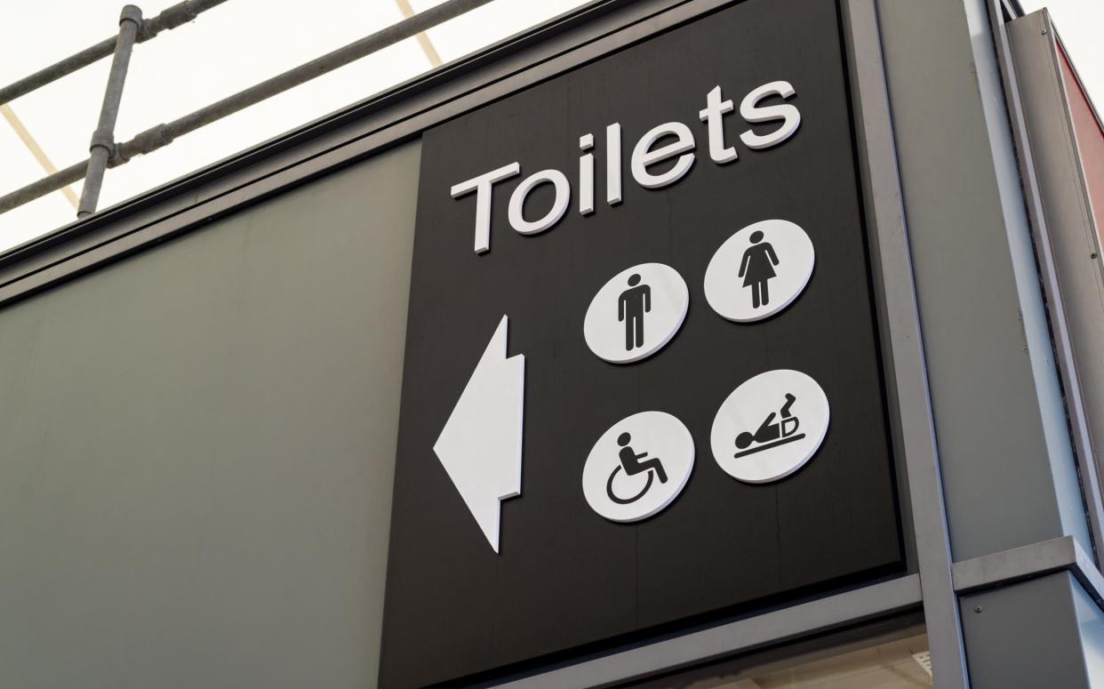 Toilets sign