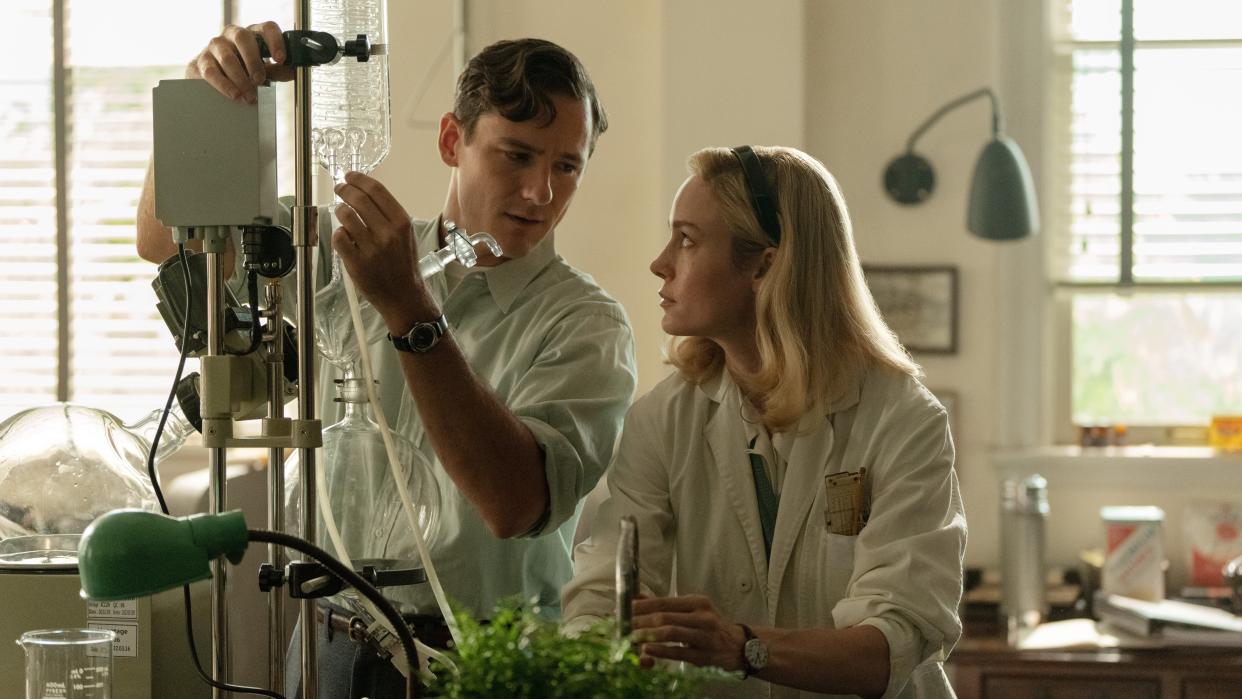  Lessons In Chemistry on Apple TV Plus goes back to the 1950s and 60s and stars Brie Larson and Lewis Pullman. 