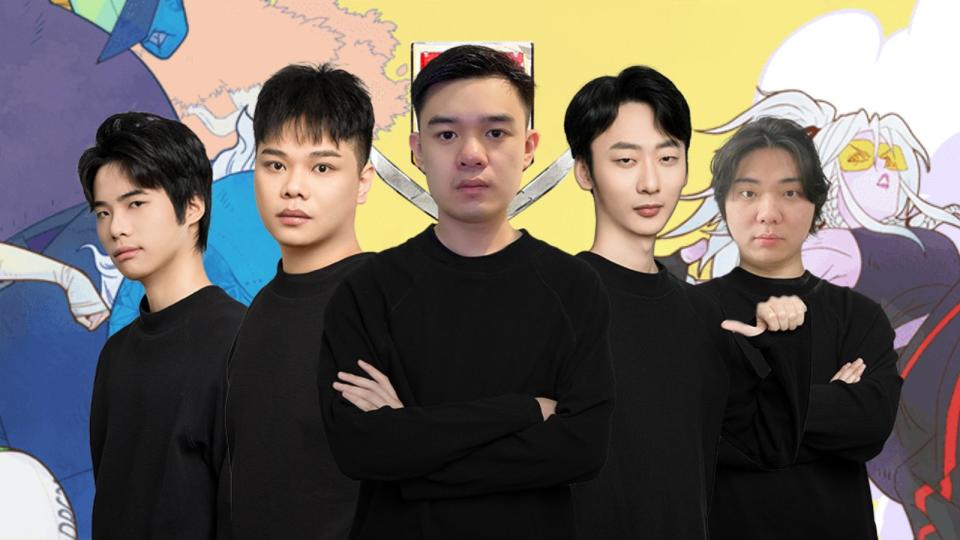 Chinese Dota 2 team Knights has been accused of vision hacks to cheat in official matches in Division I of the 2023 Dota Pro Circuit's Chinese regional league. (Photos: Perfect World Esports)