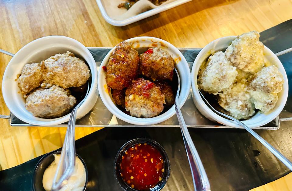 The Cool City Brewing Company had several different flights customers could sample, including meatballs.
