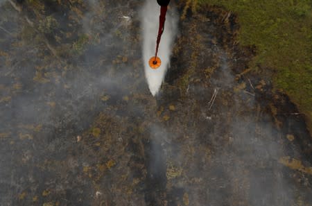 The Wider Image: Indonesia's firefighters on frontline of Borneo's forest blazes