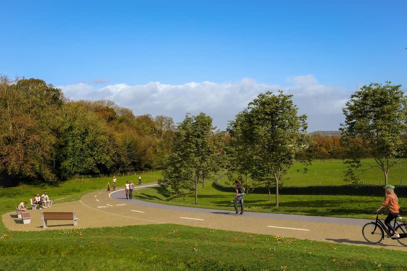 How the Alveston Hill Greenway might look