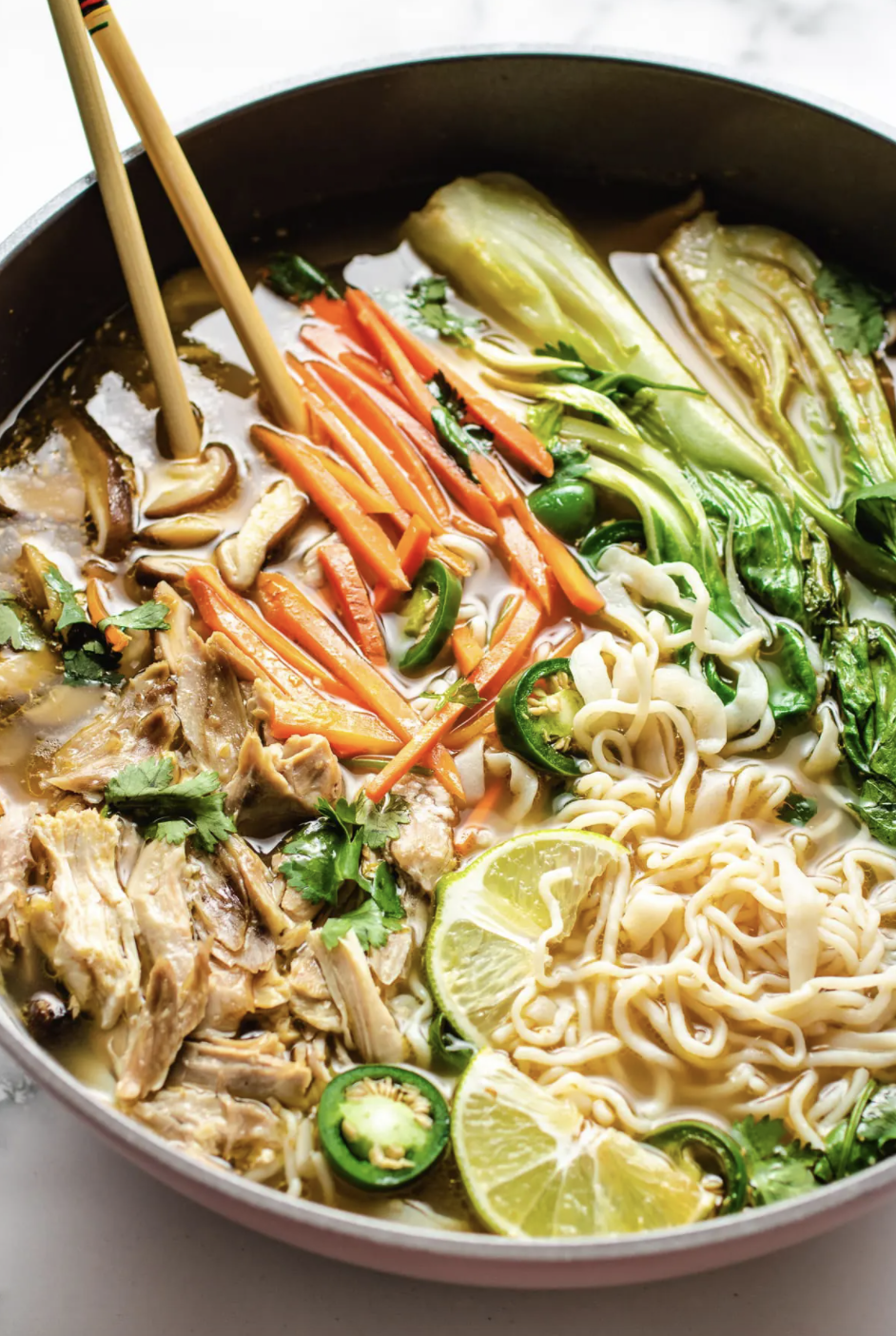 8) Asian Turkey Noodle Soup