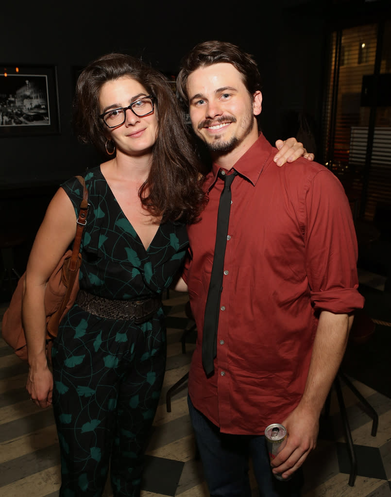 Gaby Hoffmann and Jason Ritter attend the Los Angeles premiere of 'Nobody Walks' after party at Wood & Vine on October 2, 2012 in Hollywood, California.