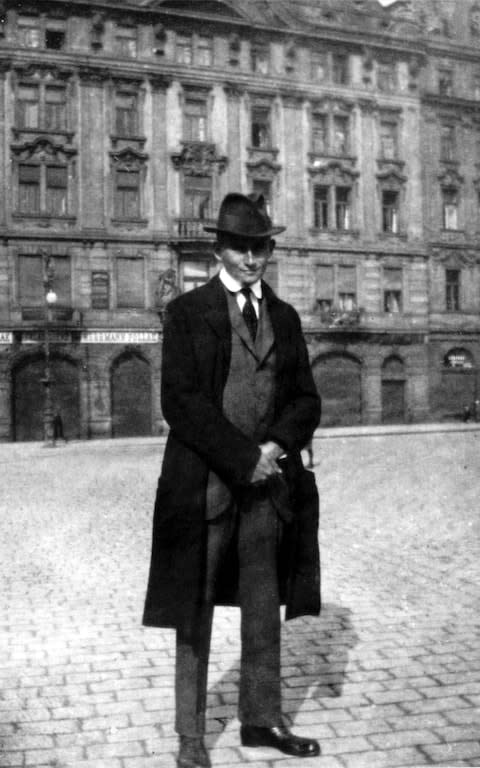 Franz Kafka In The Old Town Square In Prague, 1920-21 - Credit: Sovfoto/UIG via Getty Images