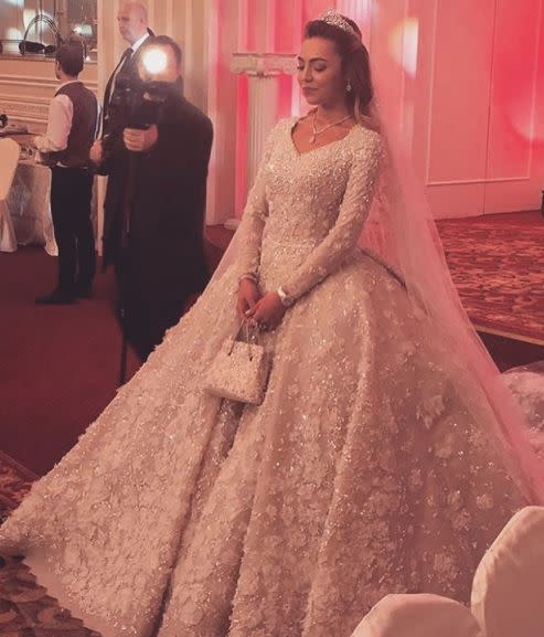 Khadija Uzhakhova's wedding dress