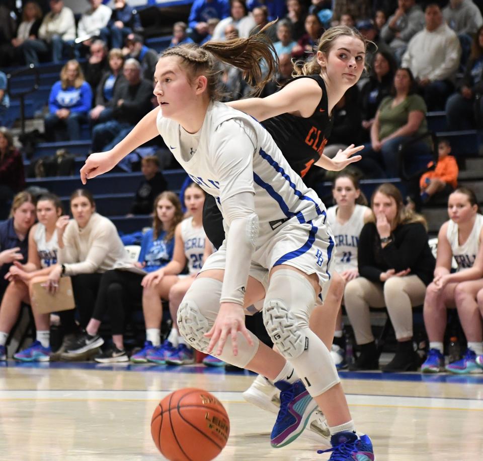 Berlin Brothersvalley freshman Coral Prosser is the 2023-24 Daily American Somerset County Girls Basketball All-Star Team Player of the Year.