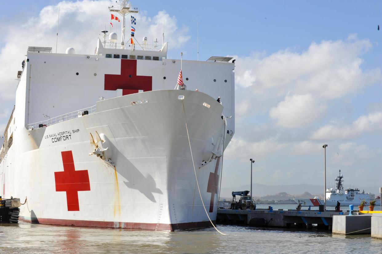 The USNS Comfort has been deployed to Puerto Rico, but nobody knows how to get patients to it: Getty Images