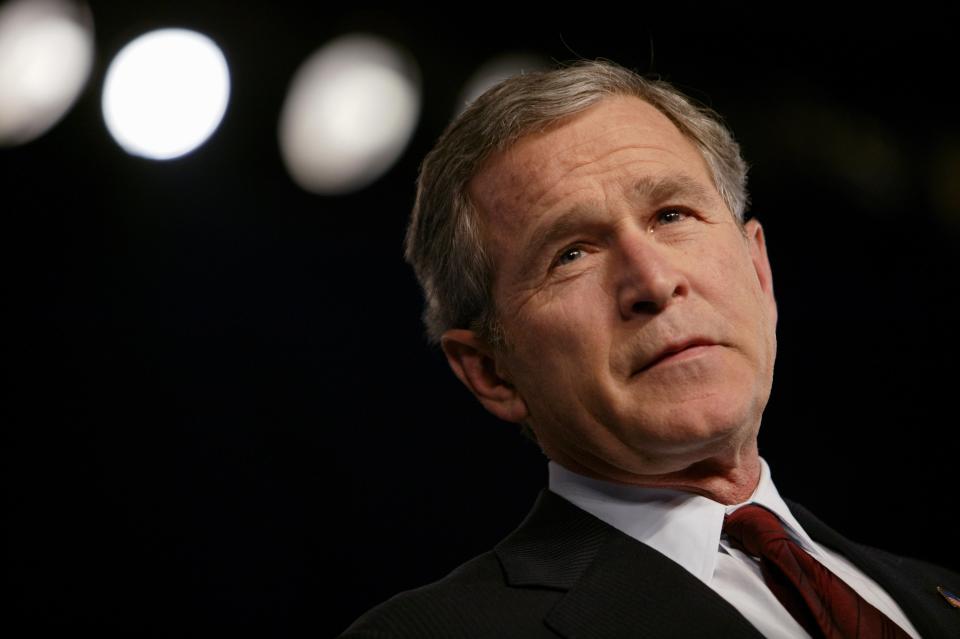 Image: President George W. Bush Announces His Economic Plan (Brooks Kraft / Corbis via Getty Images)