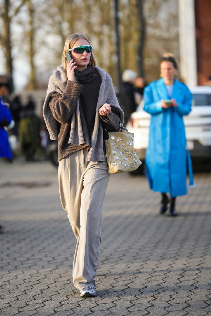 woman in sneakers