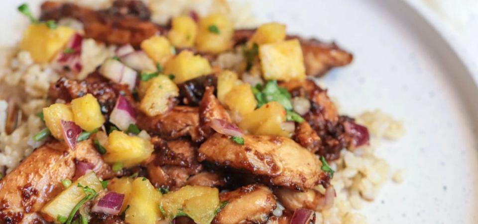 Pineapple marinated chicken