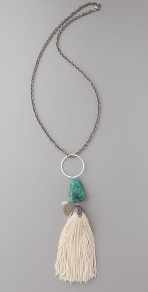 Citrine by the Stones Tassel Pendant Necklace, $245, at Shopbop