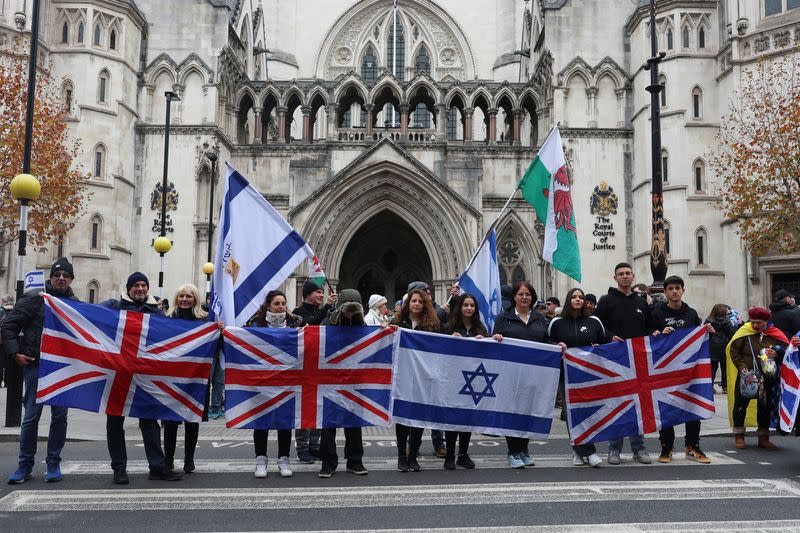 Solidarity march against antisemitism in London