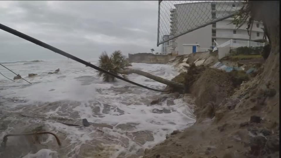 Tropical Storm Nicole is nearing hurricane strength as it approaches Florida’s east coast.