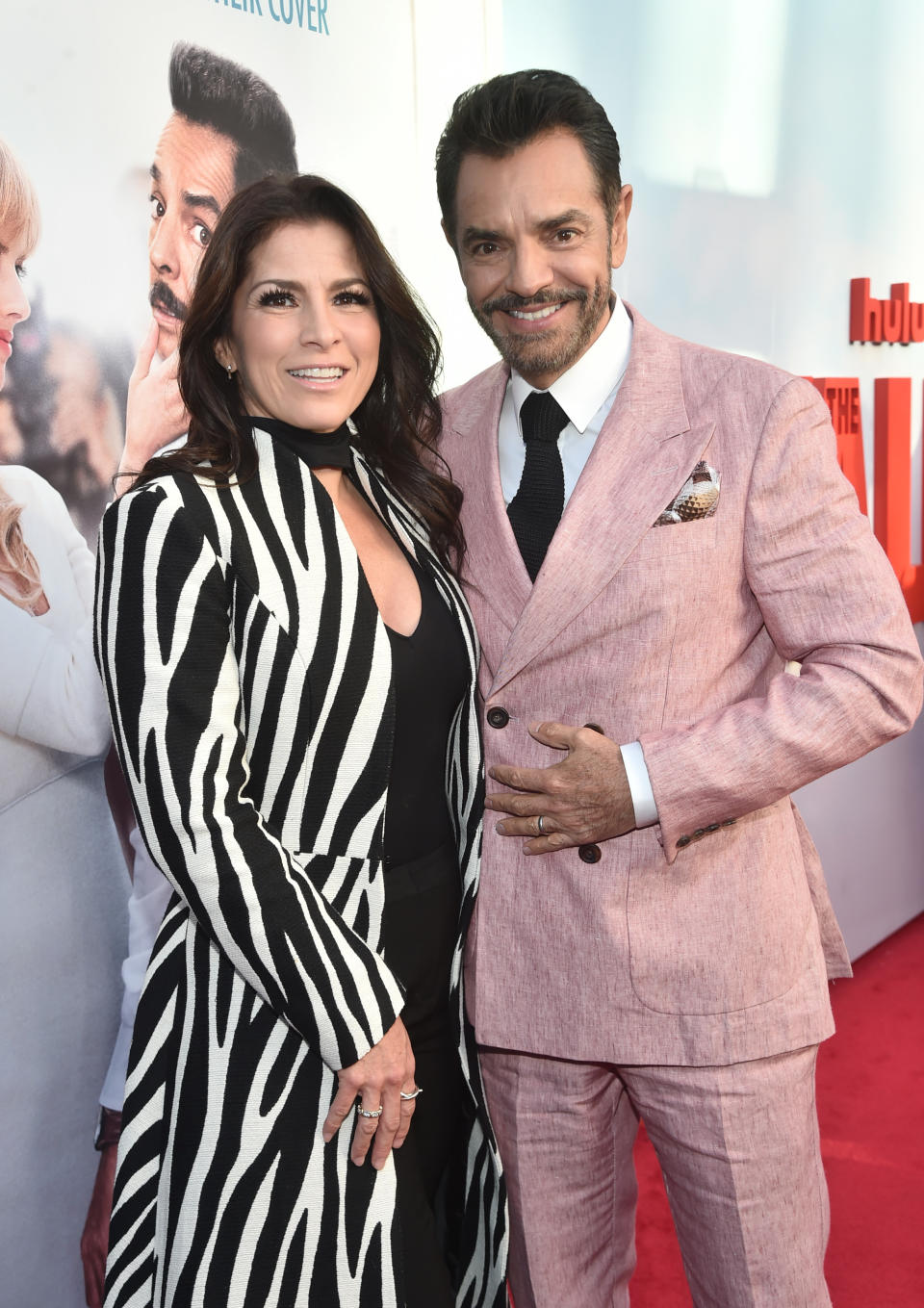 HOLLYWOOD, CALIFORNIA - MAY 11: Alessandra Rosaldo and Eugenio Derbez attend Hulu's Original Film 