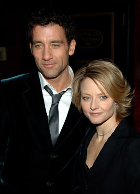 Clive Owen and Jodie Foster at the NY premiere of Universal Pictures' Inside Man