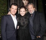 <a href="http://movies.yahoo.com/movie/contributor/1800019611" data-ylk="slk:Josh Brolin;elm:context_link;itc:0;sec:content-canvas" class="link ">Josh Brolin</a>, <a href="http://movies.yahoo.com/movie/contributor/1810180267" data-ylk="slk:Hailee Steinfeld;elm:context_link;itc:0;sec:content-canvas" class="link ">Hailee Steinfeld</a> and <a href="http://movies.yahoo.com/movie/contributor/1800011634" data-ylk="slk:Jeff Bridges;elm:context_link;itc:0;sec:content-canvas" class="link ">Jeff Bridges</a> attend the Los Angeles screening of <a href="http://movies.yahoo.com/movie/1810153253/info" data-ylk="slk:True Grit;elm:context_link;itc:0;sec:content-canvas" class="link ">True Grit</a> on December 9, 2010.