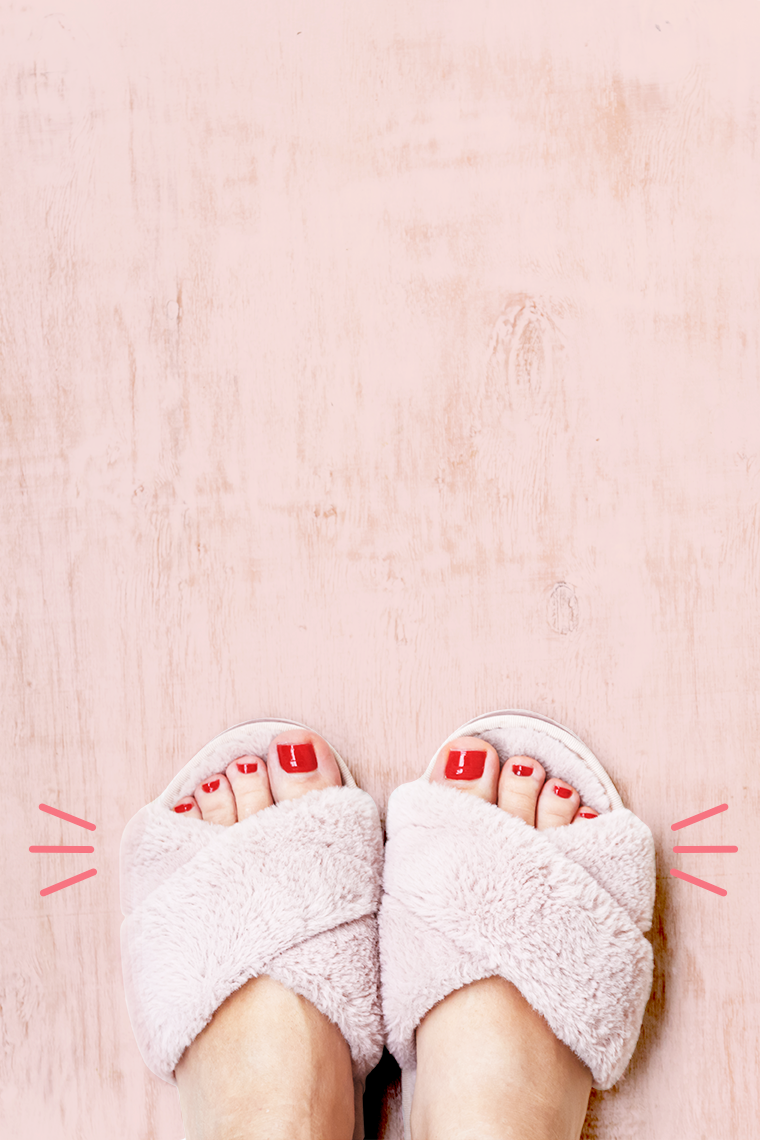 Pamper your feet, too.