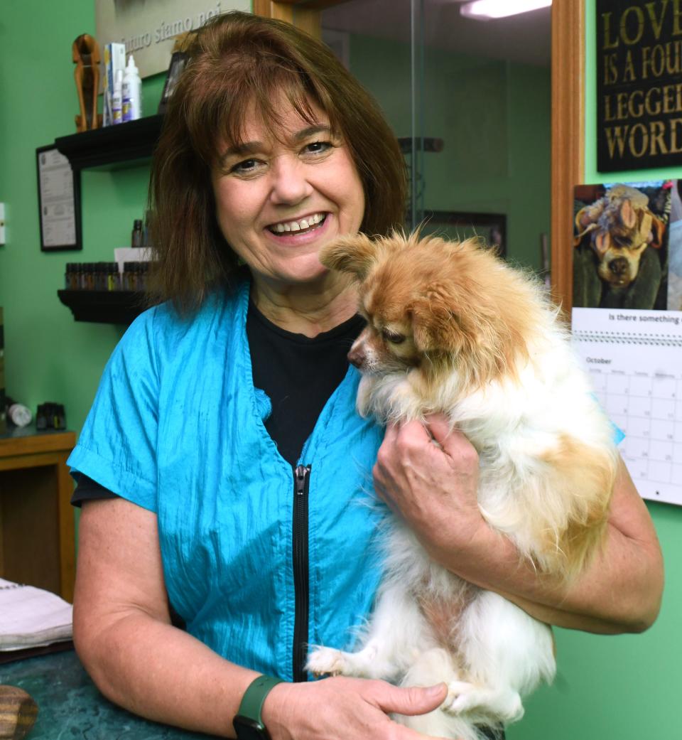 Tracey Cline is the owner and groomer at TLC Dog Styling and Supplies in Marlboro Township.