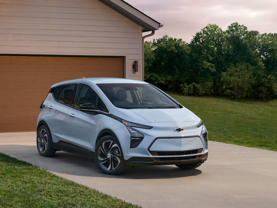 The 2023 Chevrolet Bolt EV electric hatchback.