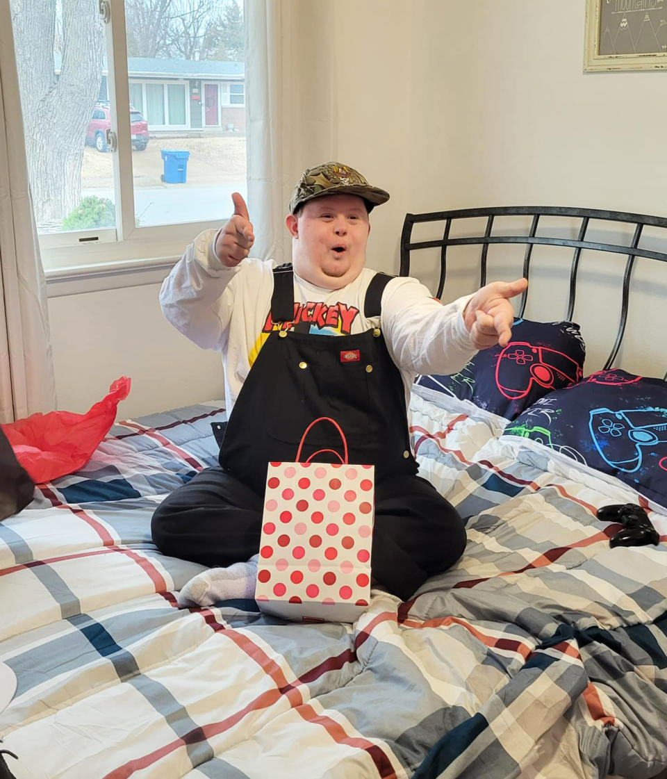 Christian Bowers, a 24-year-old man with Down syndrome, had trouble making friends in adulthood, so his mom came up with a plan to help.  (Courtesy of Donna Herter)