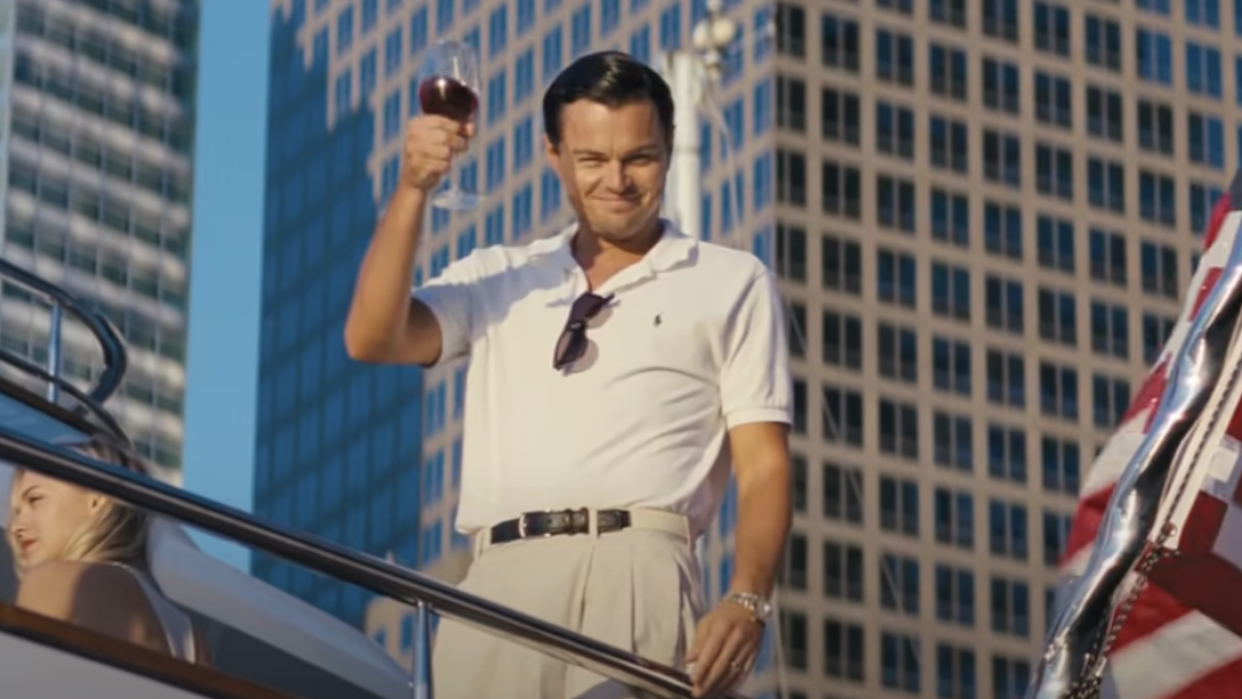  Leonardo DiCaprio in The Wolf of Wall Street. 