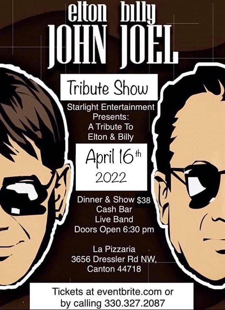 The greatest hits of Billy Joel and Elton John will be featured on Saturday at La Pizzaria in Jackson Township.
