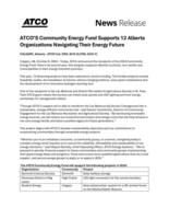 ATCO Community Energy Fund 2024 (CNW Group/ATCO Ltd.)