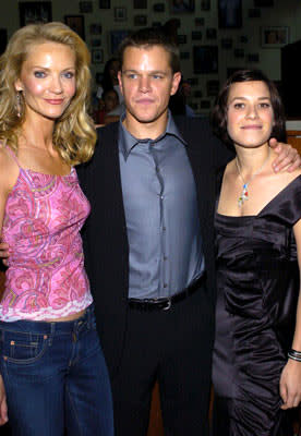 Joan Allen , Matt Damon and Franka Potente at the Hollywood premiere of Universal Pictures' The Bourne Supremacy