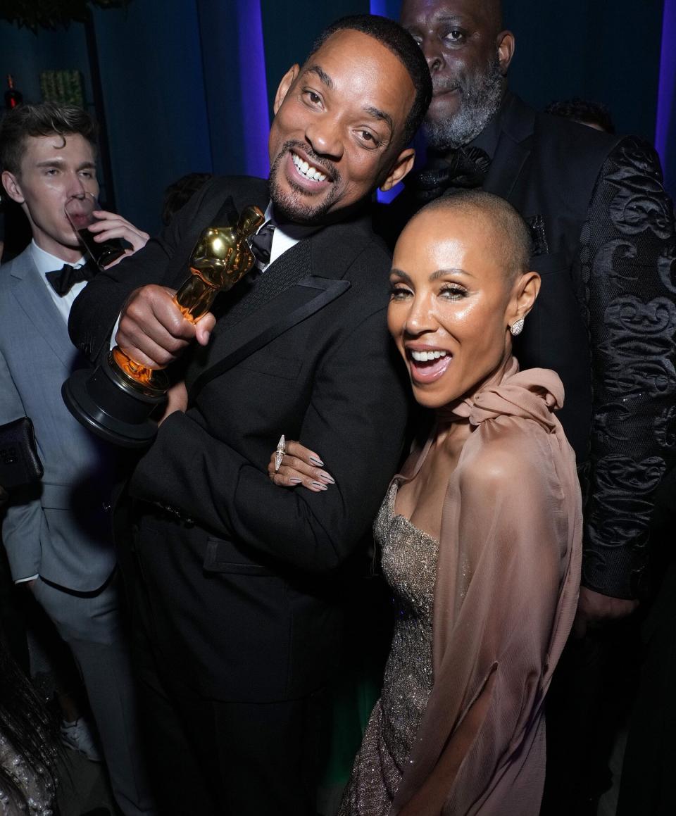 Will Smith and Jada Pinkett Smith attend the 2022 Vanity Fair Oscar Party