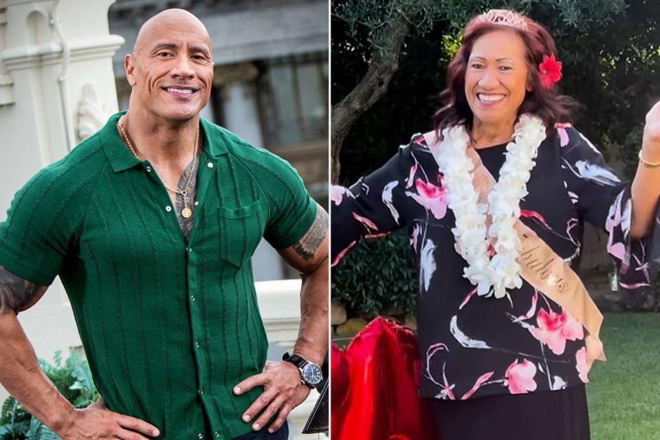 <p> Pablo Cuadra/WireImage; Dwayne Johnson/Instagram</p> Dwayne Johnson and his mom, Ata Johnson