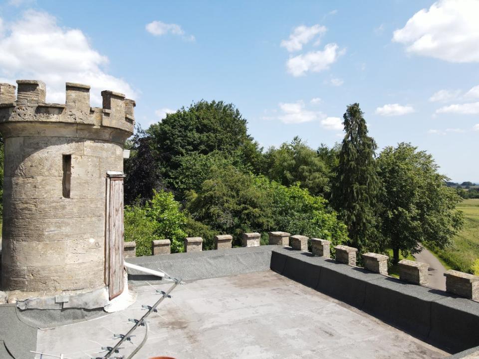 The neo-gothic tower boasts views as far as Wiltshire to the east and Wales to the west (Knight Frank)