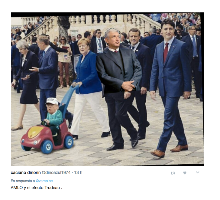 Memes de AMLO por una peculiar foto suya