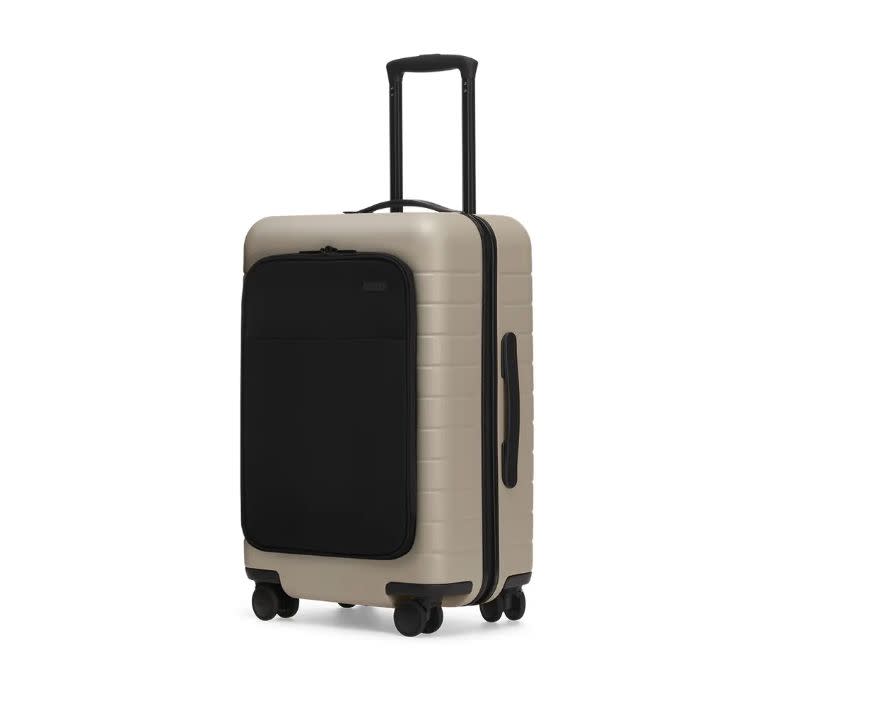 Whether he&rsquo;s retired or travels for work, give dad the gift of better travel with a <strong><a href="https://fave.co/2X1gEVr" target="_blank" rel="noopener noreferrer">new trendy carry-on from Away</a></strong>. <strong><a href="https://fave.co/2X1gEVr" target="_blank" rel="noopener noreferrer">The Bigger Carry-On with pocket</a></strong> includes a handy built-in front pocket for dad to store his newspaper, iPad or whatever else he needs at arm&rsquo;s reach. And because Away bags are guaranteed to last a lifetime, this gift is a one-time deal.