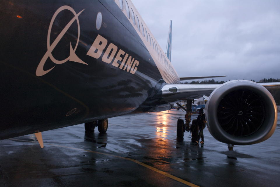 A Boeing 737 MAX sits outside the hangar during a media tour of the Boeing 737 MAX at the Boeing plant in Renton, Washington December 8, 2015. REUTERS/Matt Mills McKnight