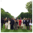 "Group shot! #WeddingWeek #1YearAgo #BestWeekOfMyLife". Image:Instagram.com/kimkardashian